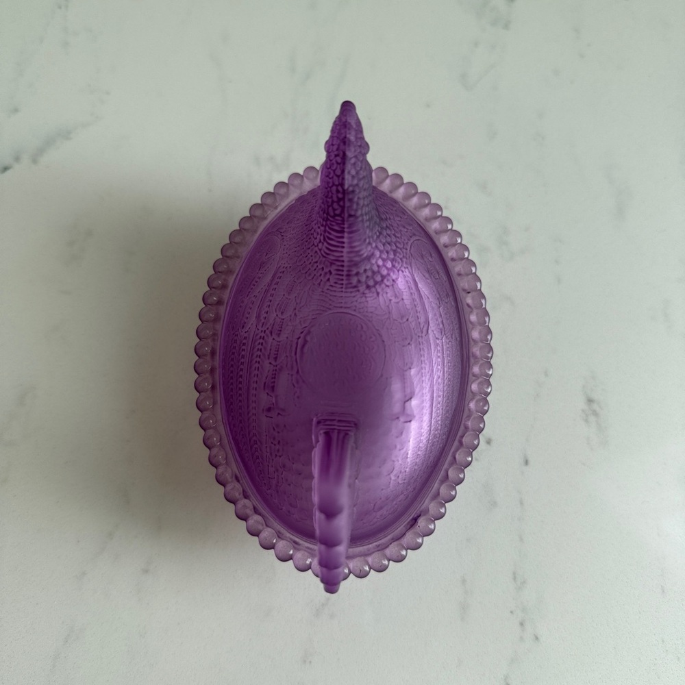 IMPORT Purple Satin Hen On Nest 4”! - Picture 6 of 9